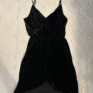 Abercrombie & Fitch Black Velvet Mini Dress